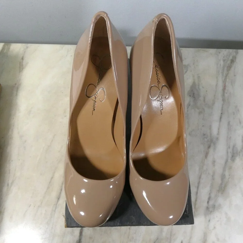 NiB Jessica Simpson Womens Calie Pump, chai Latte, 8.5,8.5 M US - Picture 9 of 15
